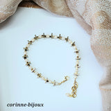 Bracelet écru effet miroir