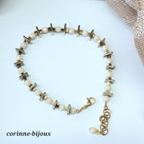 Bracelet écru effet miroir