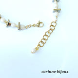 Bracelet écru effet miroir