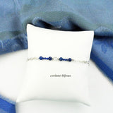 bracelet argent lapis lazuli