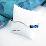 bracelet hematite bleu turquoise