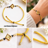 bracelet élégant de couleur neutre qui va avec toutes les tenues et ajustable à tous les poignets