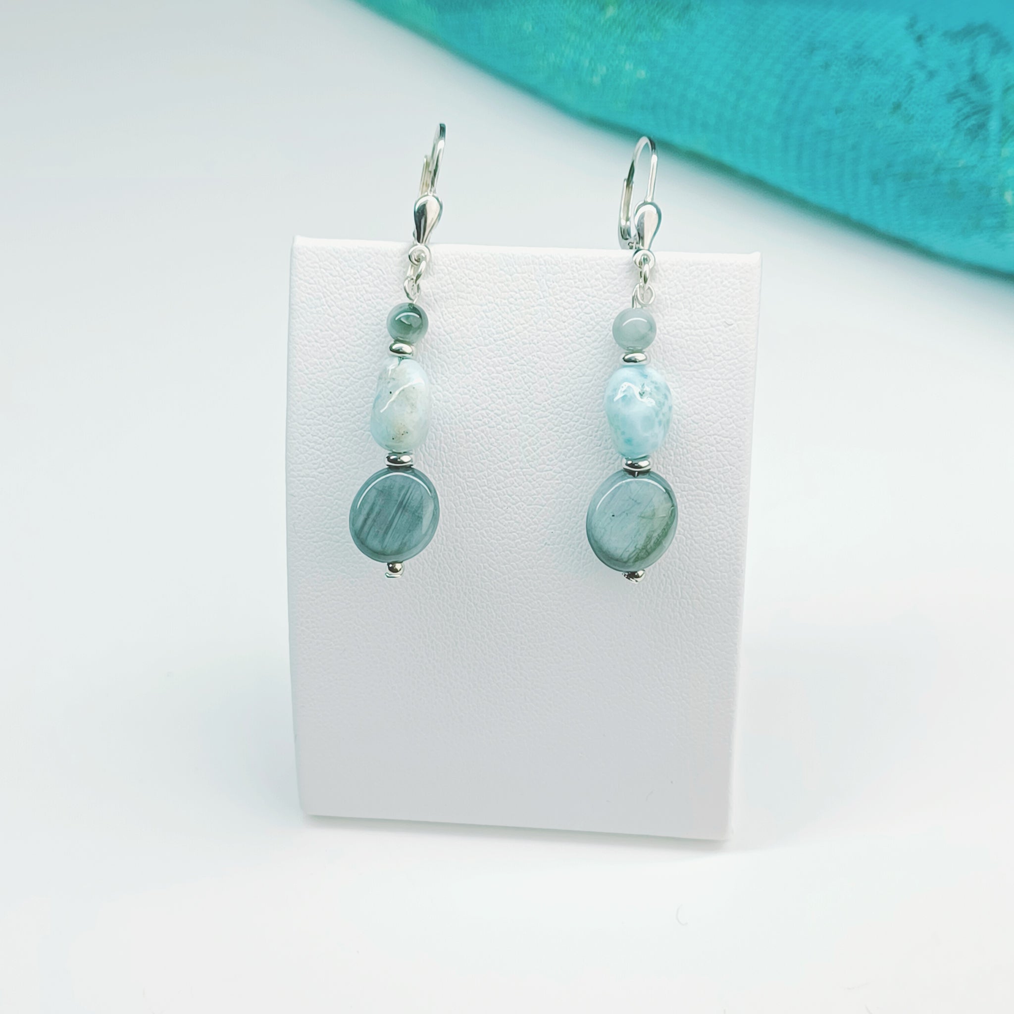 Boucles D'oreilles Argent 925 Pierre Oeil De Chat Losange Rose - Dormeuses, Neuf Sans Emballage