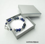 bracelet homme Lapis Lazuli et pierre sodalite